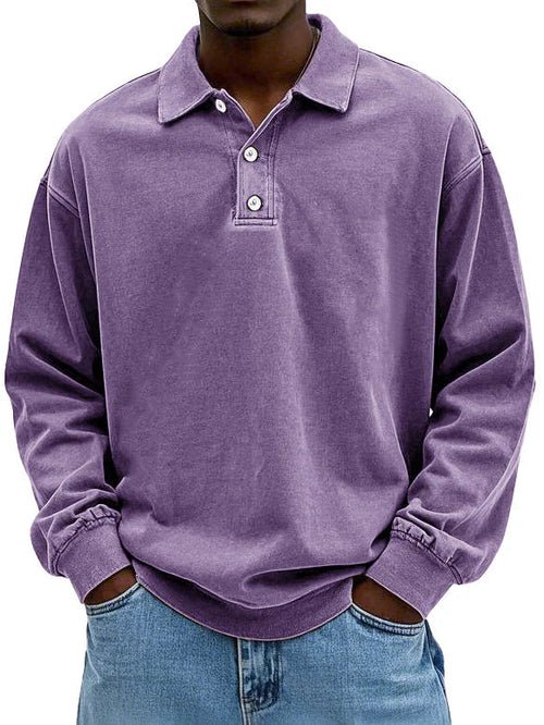 Classic Long-Sleeve Polo Shirt