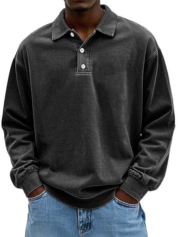 Classic Long-Sleeve Polo Shirt