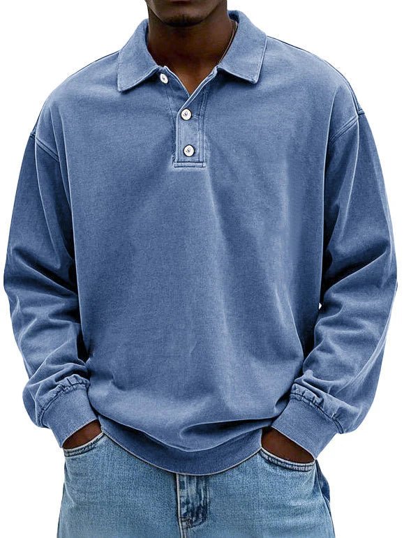 Classic Long-Sleeve Polo Shirt