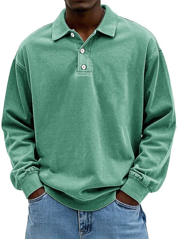Classic Long-Sleeve Polo Shirt