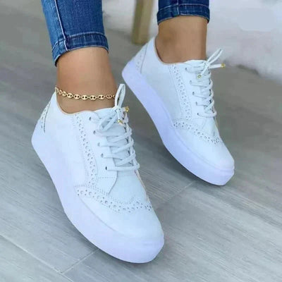 Stylish Lace-Up Platform Sneakers