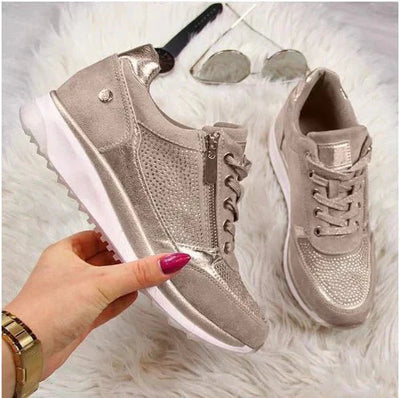 Modern Lace-Up Platform Sneakers