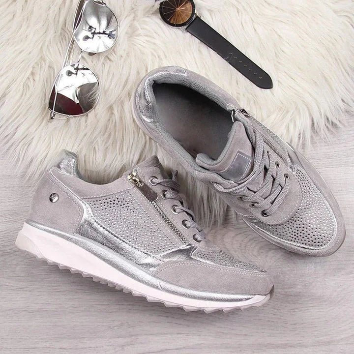 Modern Lace-Up Platform Sneakers