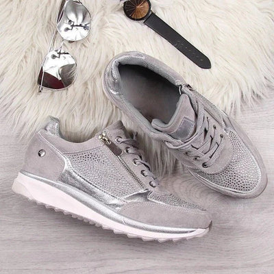 Modern Lace-Up Platform Sneakers