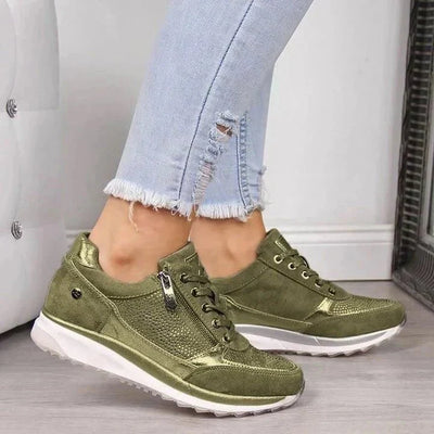 Modern Lace-Up Platform Sneakers