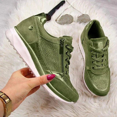 Modern Lace-Up Platform Sneakers