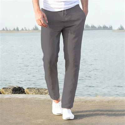 Casual Drawstring Straight Pants