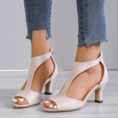 Elegant Open-Toe High Heel Sandals