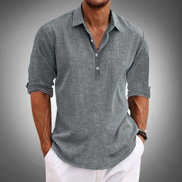 Casual Button-Up Long Sleeve Shirt