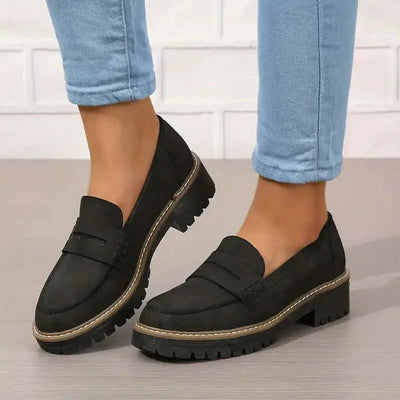 Chunky Sole Slip-On Loafers