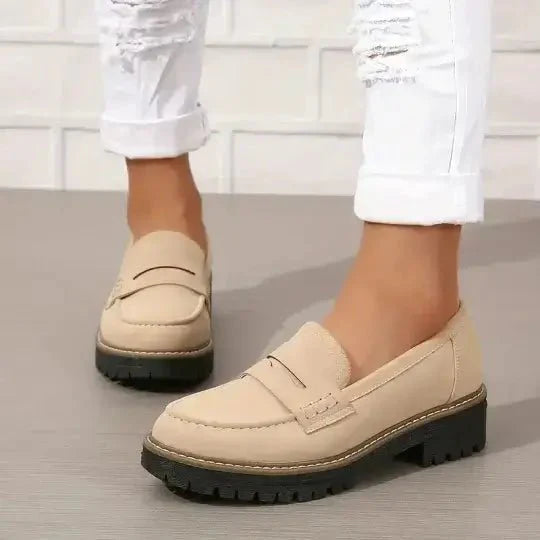 Chunky Sole Slip-On Loafers