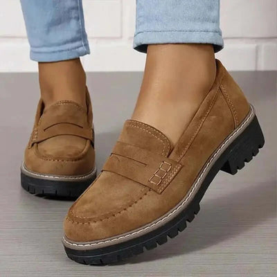 Chunky Sole Slip-On Loafers