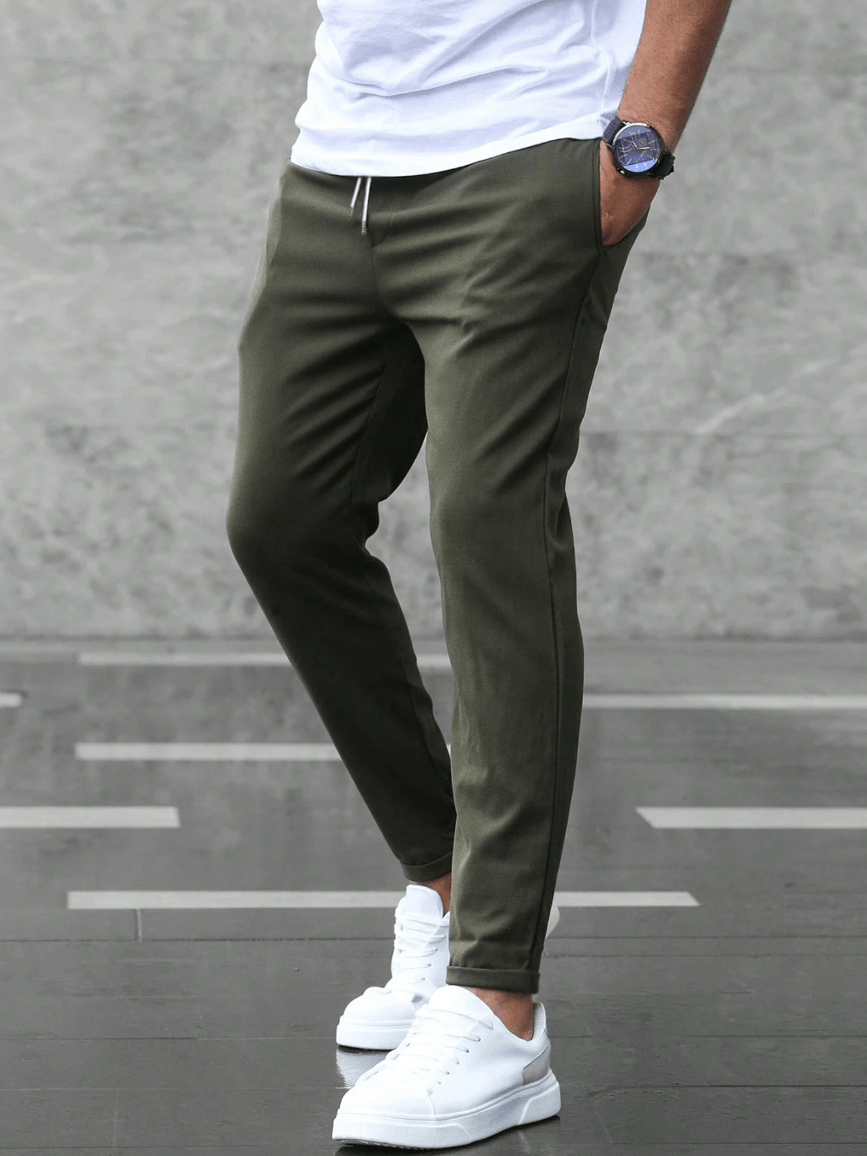 Slim Fit Drawstring Jogger Pants