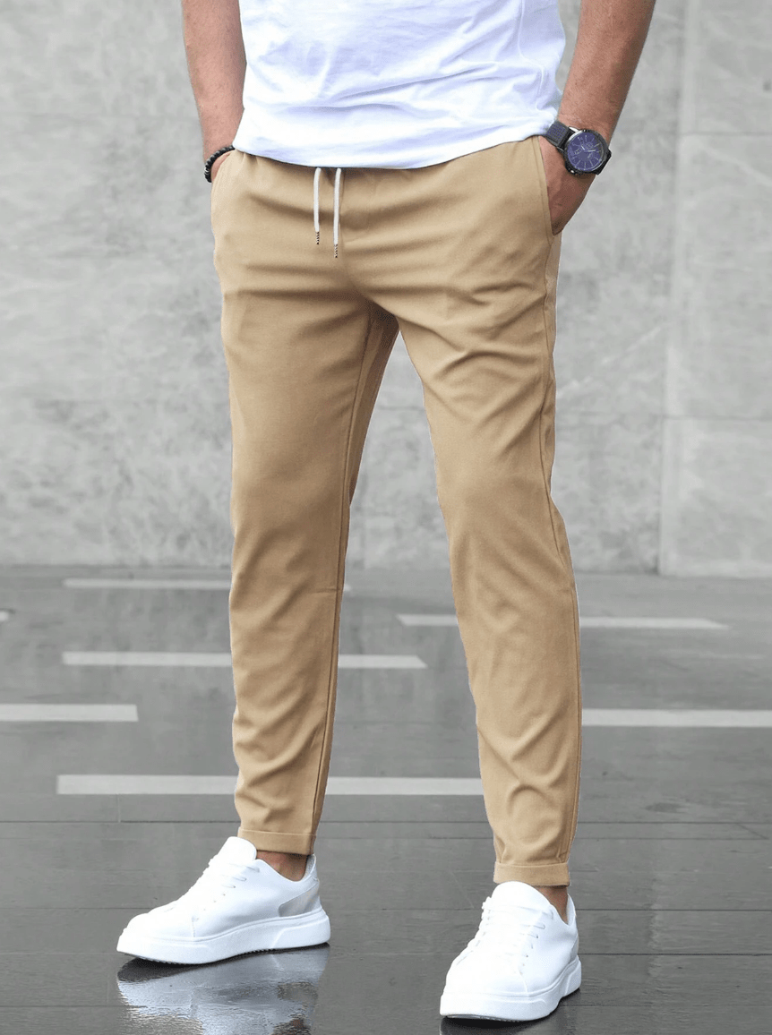Slim Fit Drawstring Jogger Pants